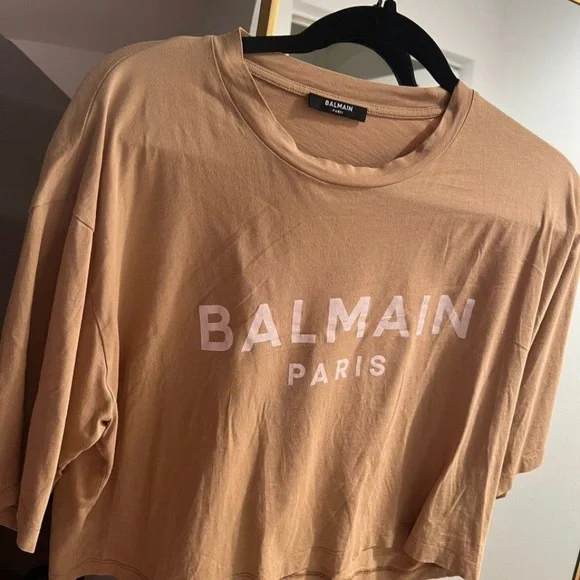 Balmain woman’s logo crop top - Picture 3 of 4